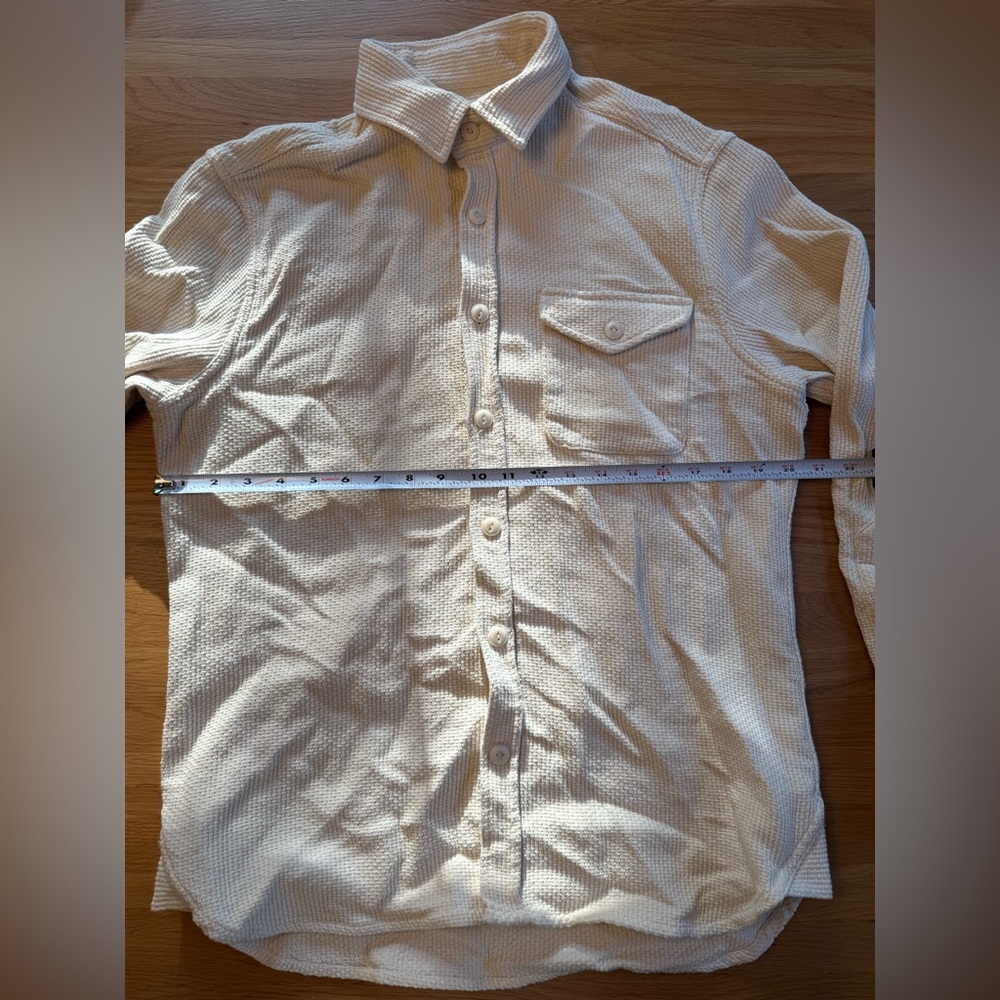 Taylor stitch the cash shirt in natural Sashiko medium 40